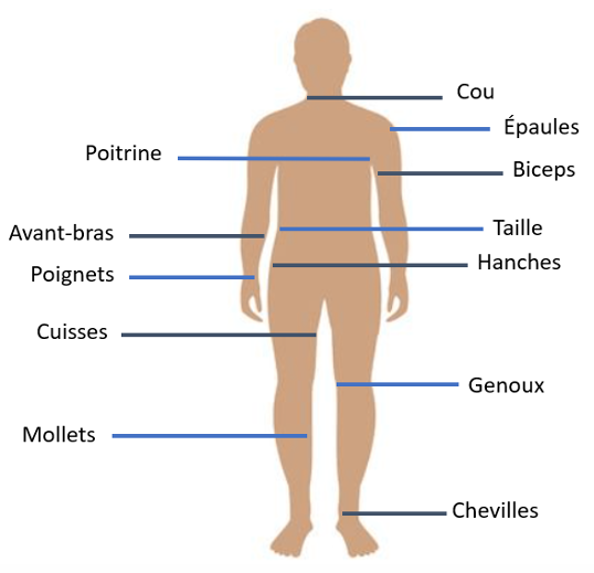 COMMENT PRENDRE SES MENSURATIONS