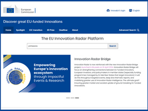 PrIMAVeRa results selected for EU Innovation Radar Platform