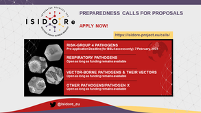ISIDORe Preparedness Programme Calls for Proposals are Open for Applications