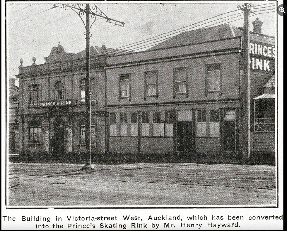 Above is a photo of the Prince's Rink Building. It ceased being a skating rink around 1915. Collins & Whitaker were in that building from 1914 until around 1919 when the Ponsonby Rd building was opened.