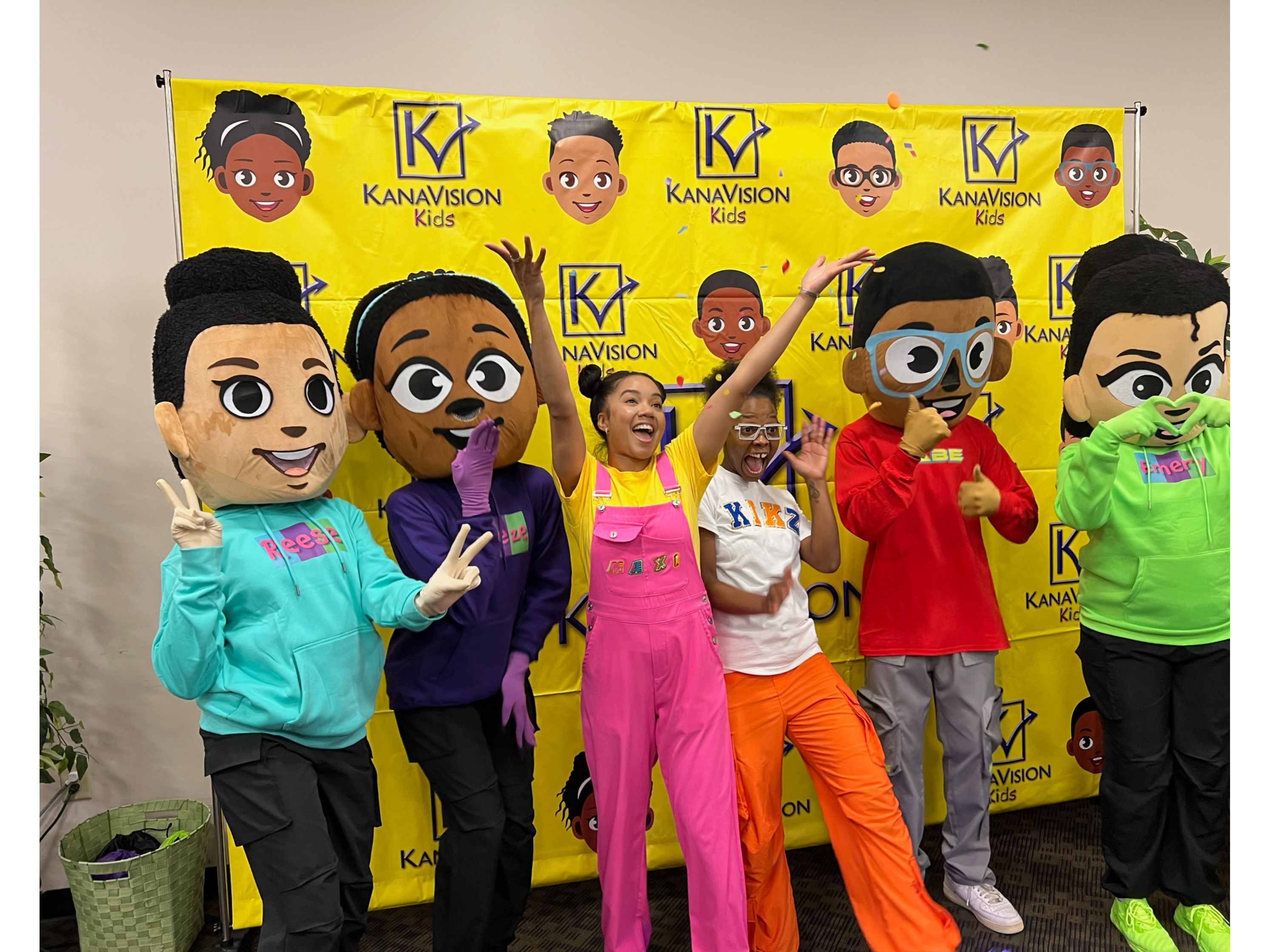 KVK live character show at a school assembly