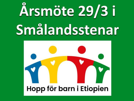 Årsmöte 29 mars i Smålandsstenar