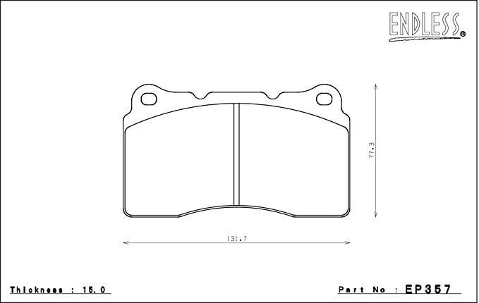 Miniatura: Endless EP357 - Pastiglie freno anteriori pinza Brembo 4 pistoncini 132mm D62