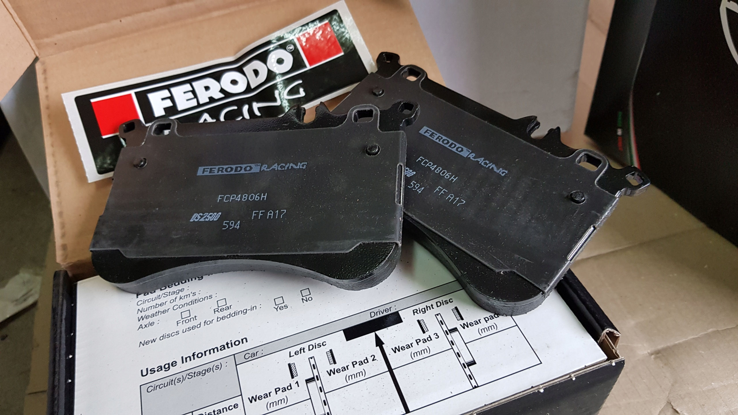 Ferodo Racing DS2500 front brake pads Mercedes-Benz A45 AMG W176