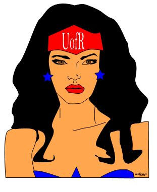 Thumbnail: Super Woman College print with frame 4x6