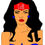 Thumbnail: Super Woman College print with frame 4x6