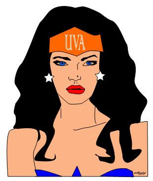 Thumbnail: Super Woman College print with frame 4x6