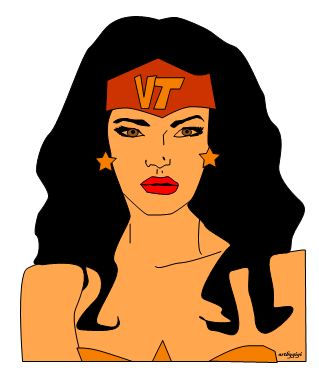 Thumbnail: Super Woman College print with frame 4x6
