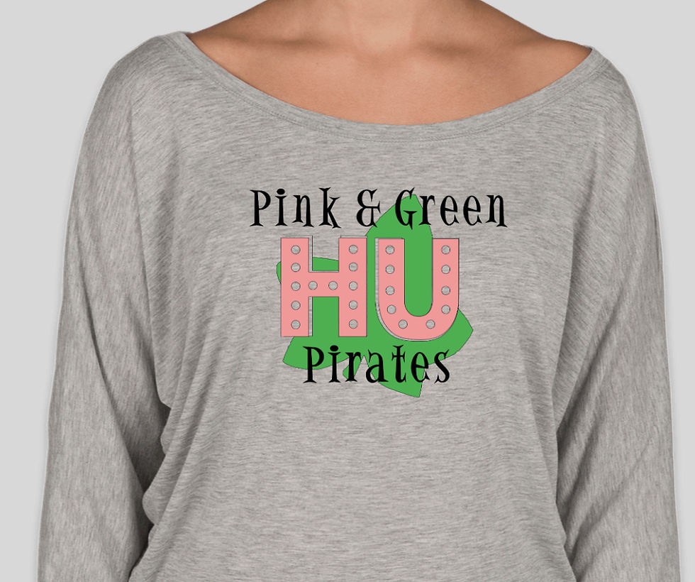 Thumbnail: Pink & Green Pirates off the shoulder