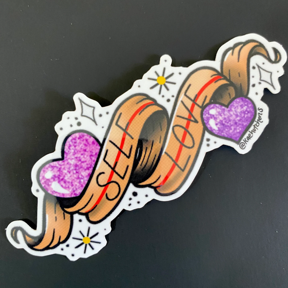 Self Love Banner Sticker