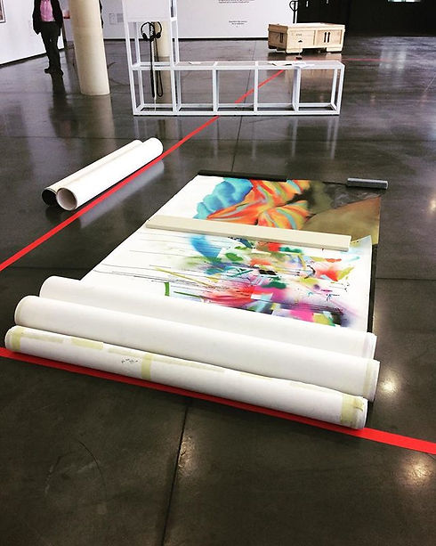 Mes rouleaux au MACVAL de Vitry-sur-Sein