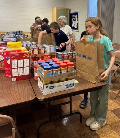 Staunton Church of the Brethren’s VBS packing Sacra Donations2.JPG