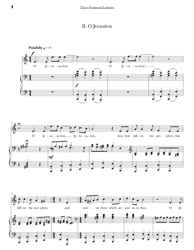 Thumbnail: Three Scriptural Laments - Merrill