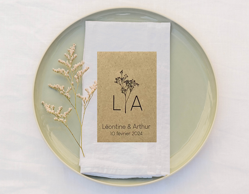 sachet mariage gypsophile