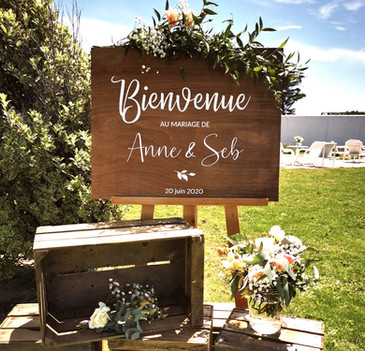 panneau de bienvenue mariage, idéal comme panneau d accueil de vos invités