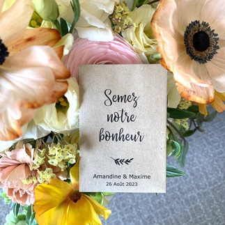 sachet graines mariage