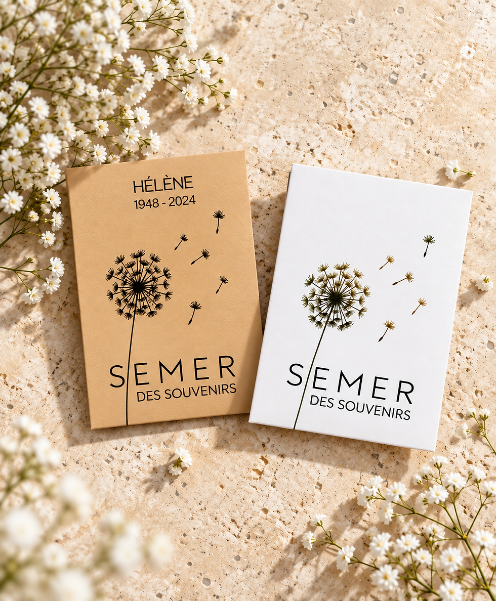 sachet de graines a semer a offrir en hommage