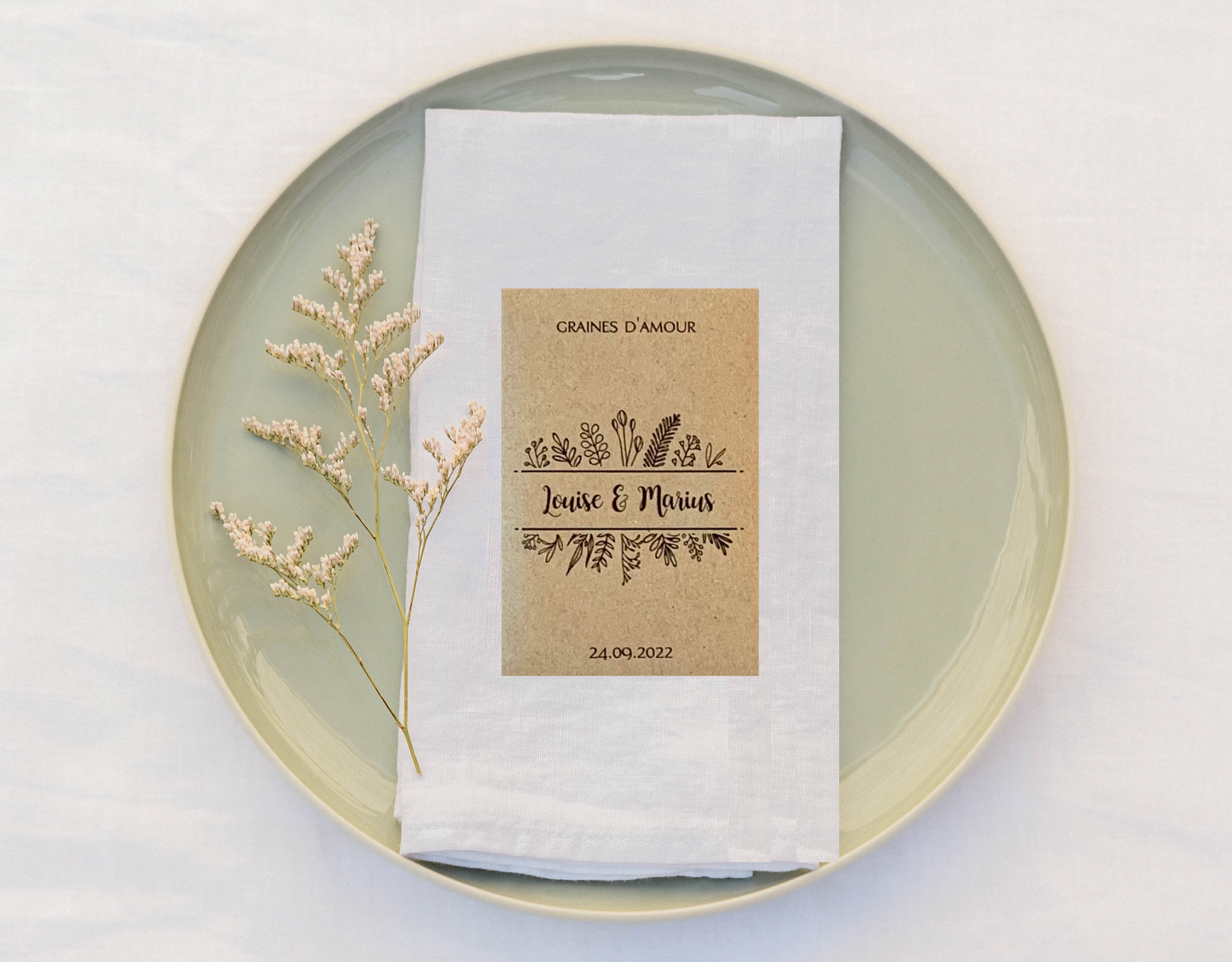 sac de graines mariage