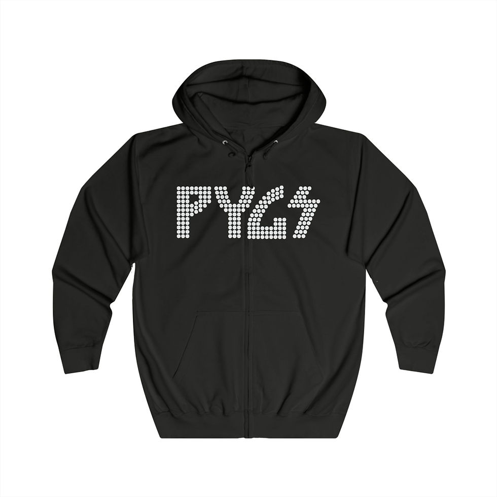 Pygs Rock N Roll All Night Zip Hoodie
