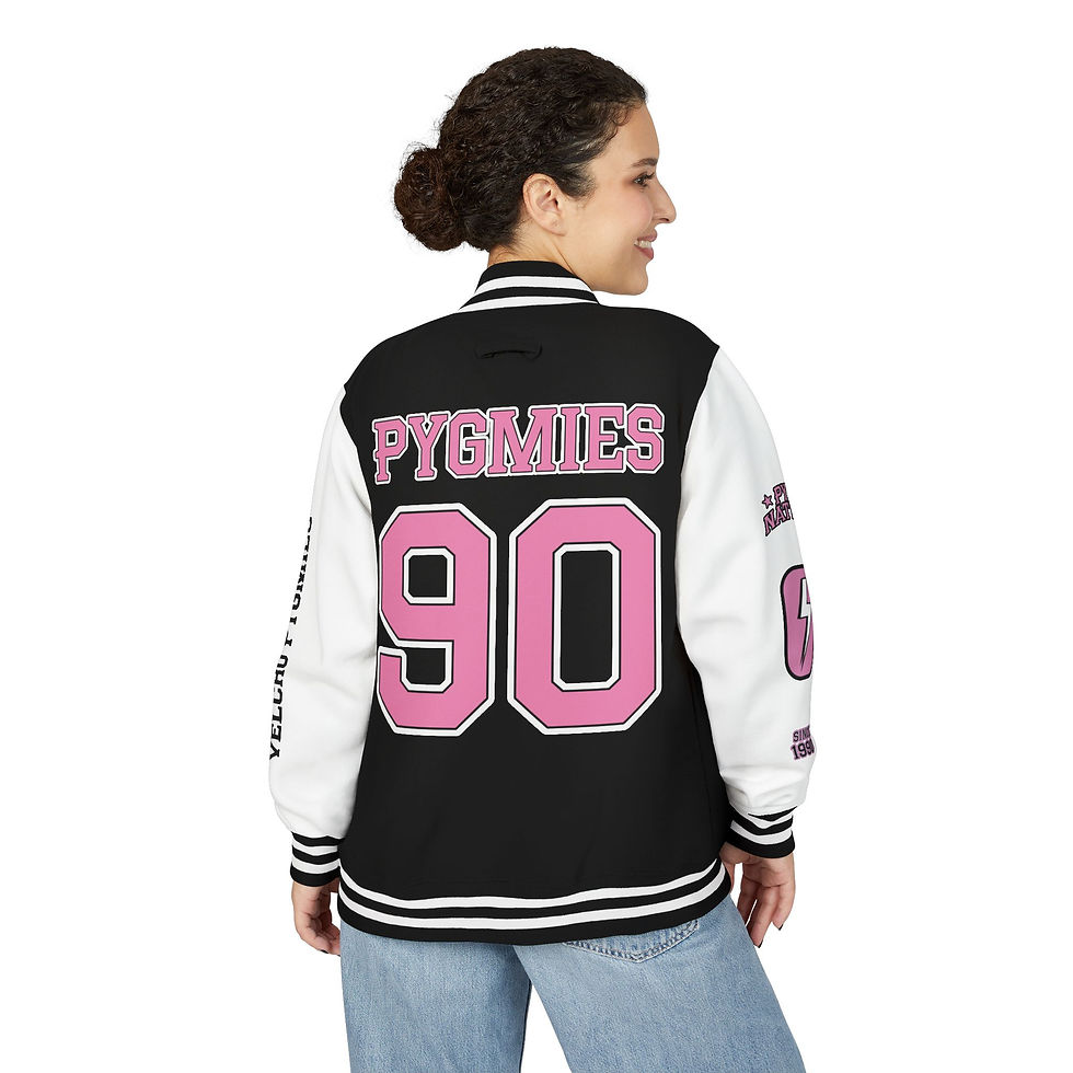 Thumbnail: Pygmie Pink Classic Letterman Jacket