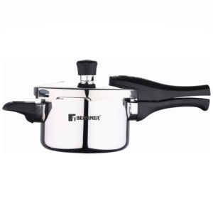 BERGNER ARGENT TRIPLY UNPRESSURE COOKER 1.5 LTR WITH TRIPLE SECURITY SYSTEM