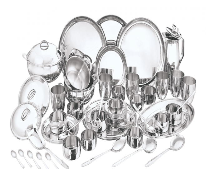 VINOD KRAFT SHAGUN DINNER SET (51 + 6 PCS)