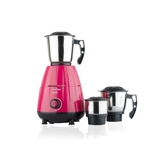 GREENCHEF MELON MIXER GRINDER, 600W, 3 JARS (PINK)