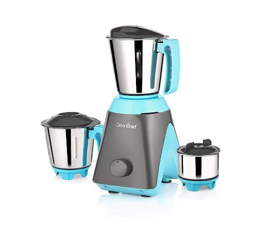 GREENCHEF 600-WATT MIXER GRINDER WITH 3 JARS (BLUE) (ALTUM)