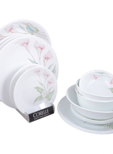 CORELLE ASIA COLLECTION LILYVILLE GLASS 21 PCS, DINNER SET