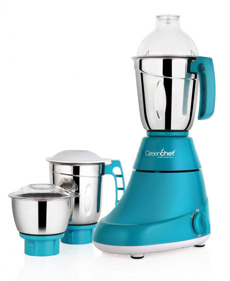 GREENCHEF MERCURY 750 W MIXER GRINDER,3 JARS (SKY BLUE)