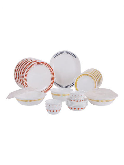 CORELLE LIVINGWARE PLUS SPOT ON GLASS 30 PCS, DINNER SET