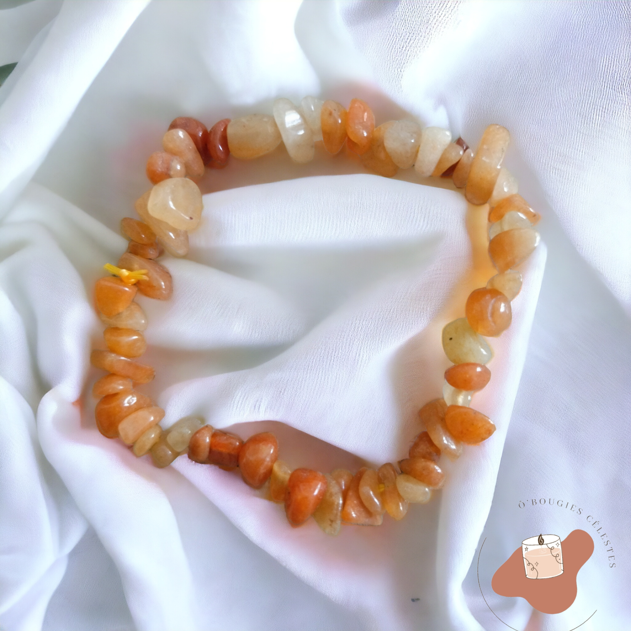 Aventurine  Orange Bracelet Baroque