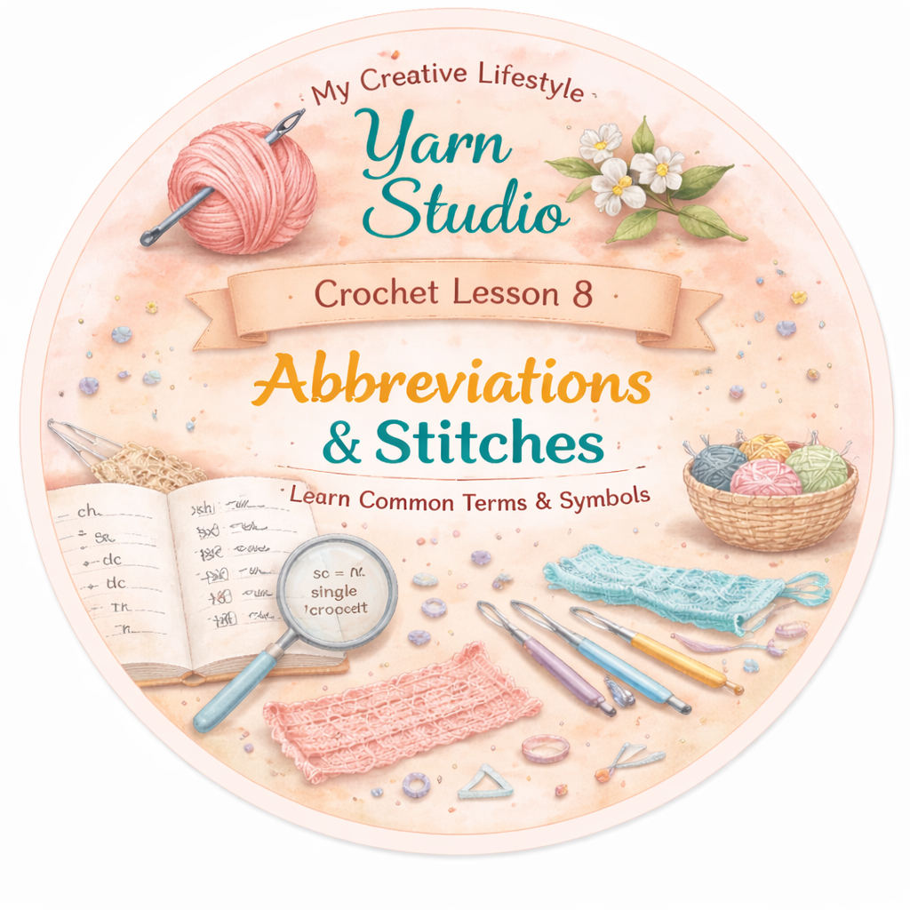 Lesson 8 - Crochet Abbreviations/Stitches