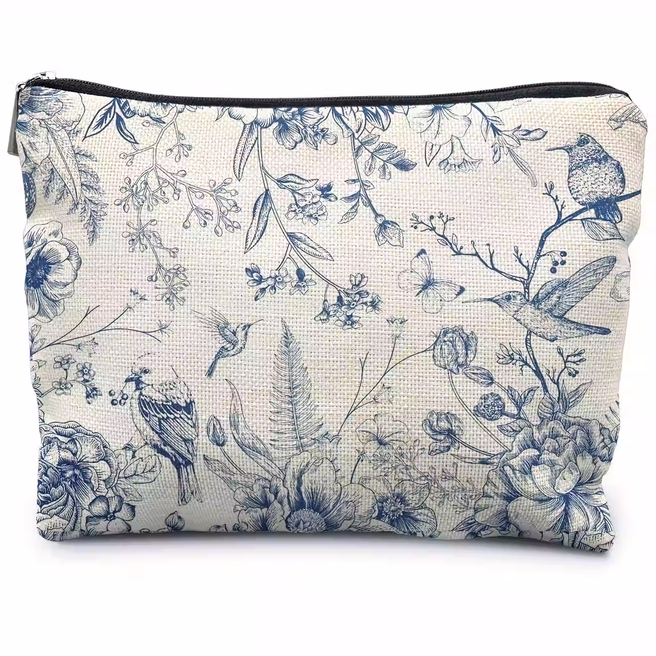 Elegant Chinese Floral Makeup Bag