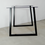 Thumbnail: Trapezoid Steel Dining Table Legs (set of 2). Metal Table Legs.