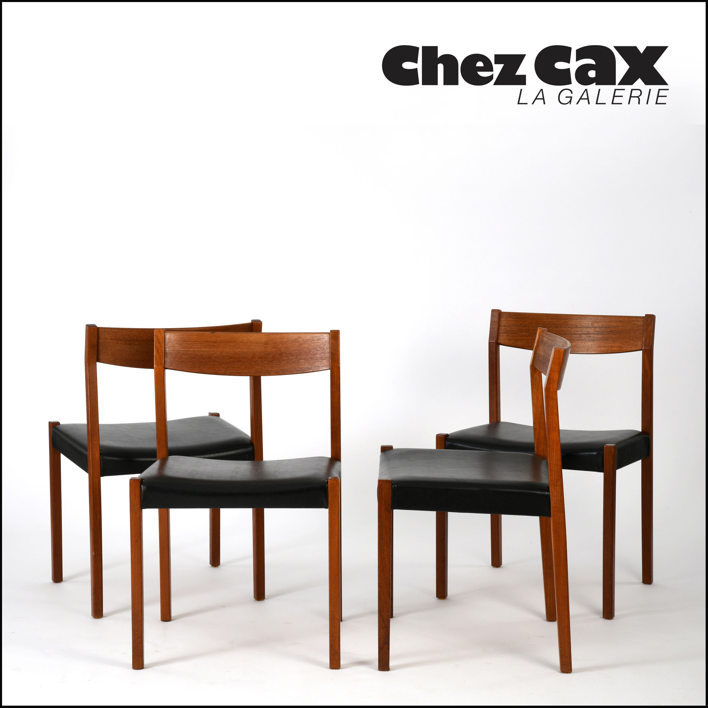 4 chaises scandinaves
