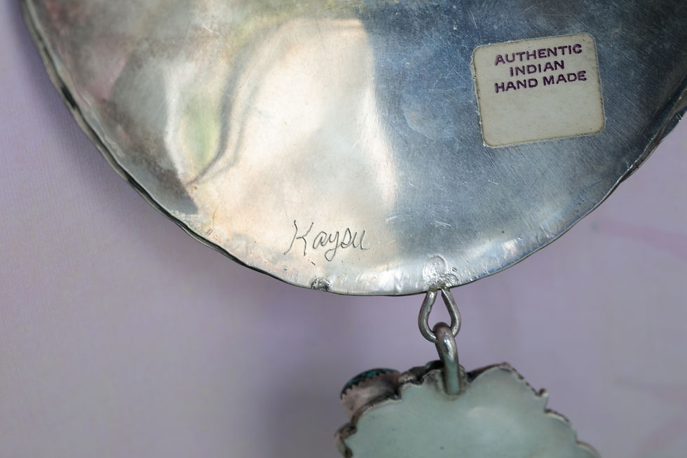 Thumbnail: Silver & Turquoise necklace