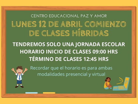 Comienzo de Clases Híbridas