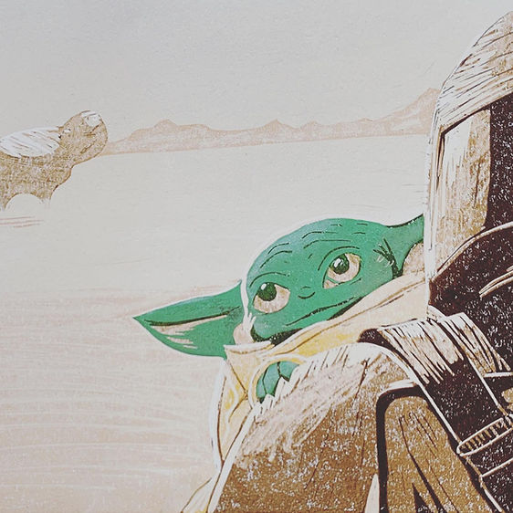 The Child (Homage to The Mandalorian) by © Patty Hartmann