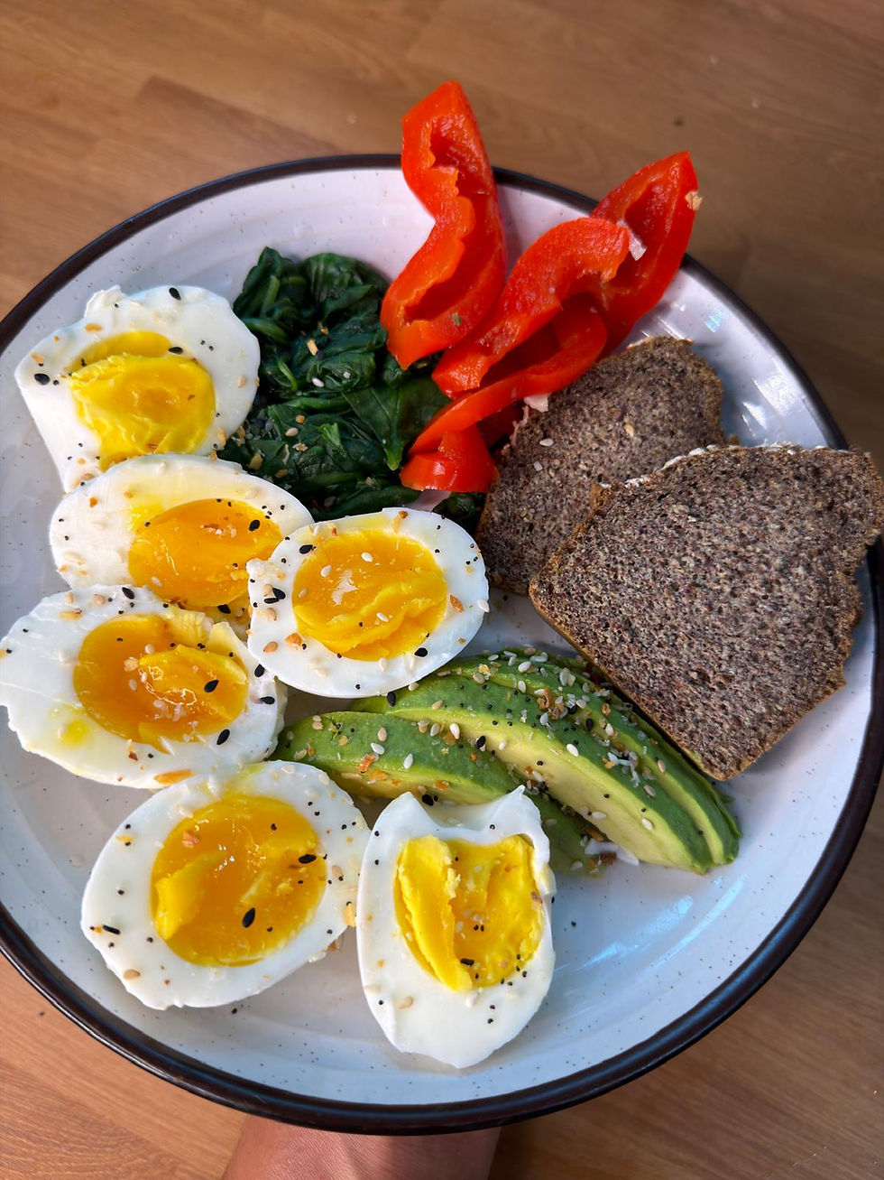 Receta de Desayuno Proteico Saludable con Huevos y Aguacate