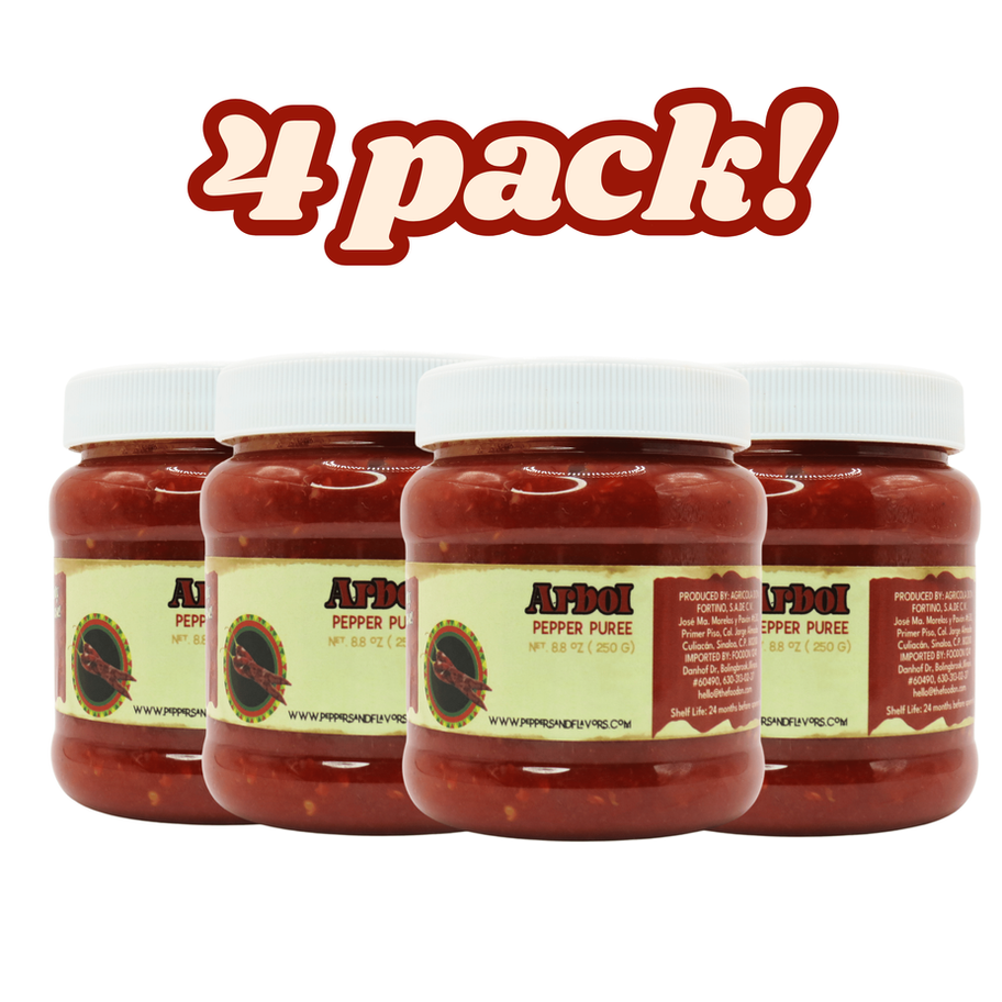 Ready to Use Arbol Chile Pepper Puree Value Pack