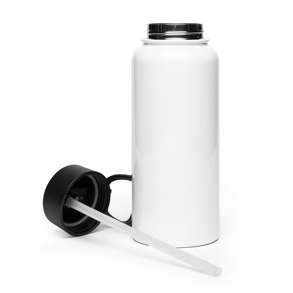 Thumbnail: Sylath Stainless steel water bottle with a straw lid