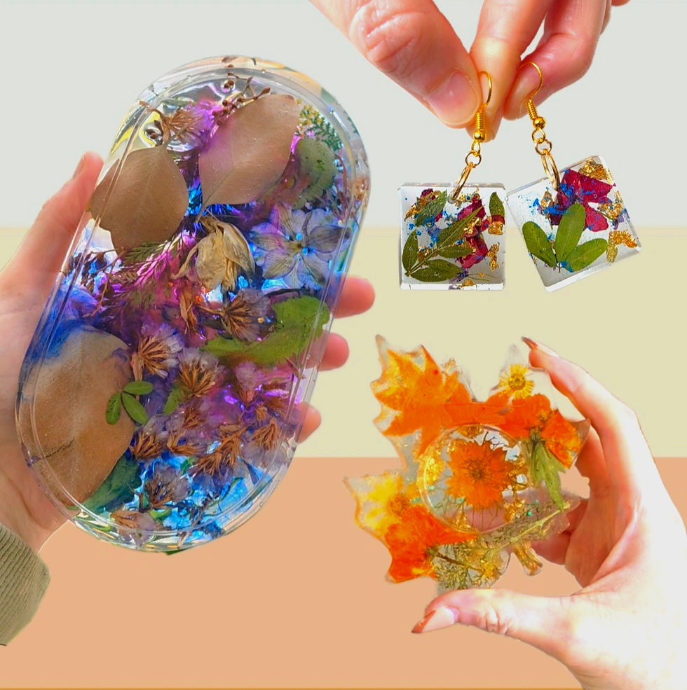 BRSHES, Autumn Pressed Flower Epoxy Resin Workshop! Glasgow