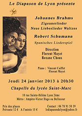 Concert Brahms-Schumann 24 janvier 2013.