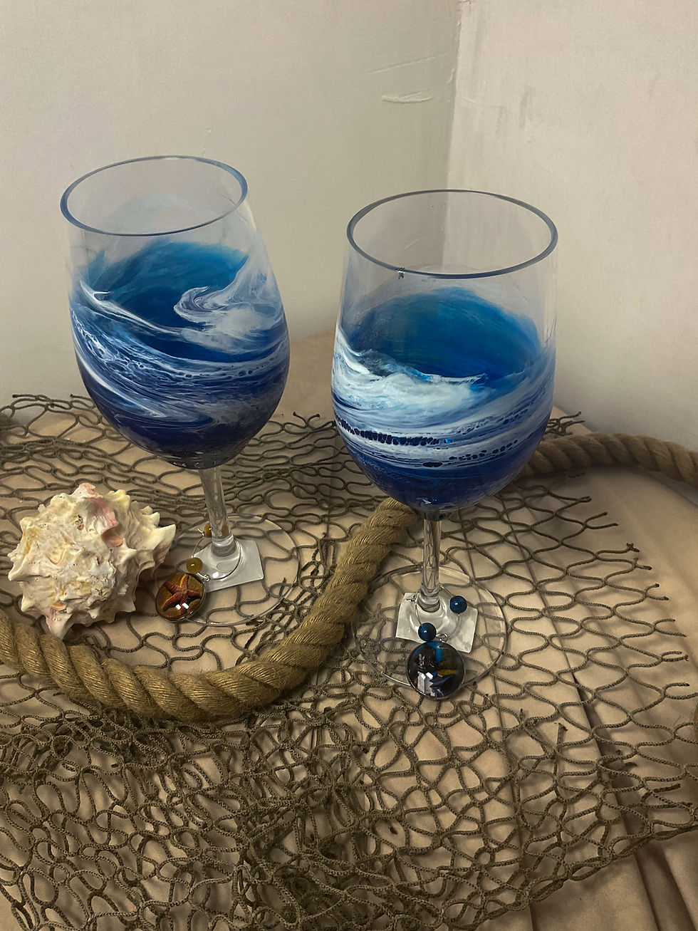 Thumbnail: Unbreakable Glasses-Blue Wave Resin