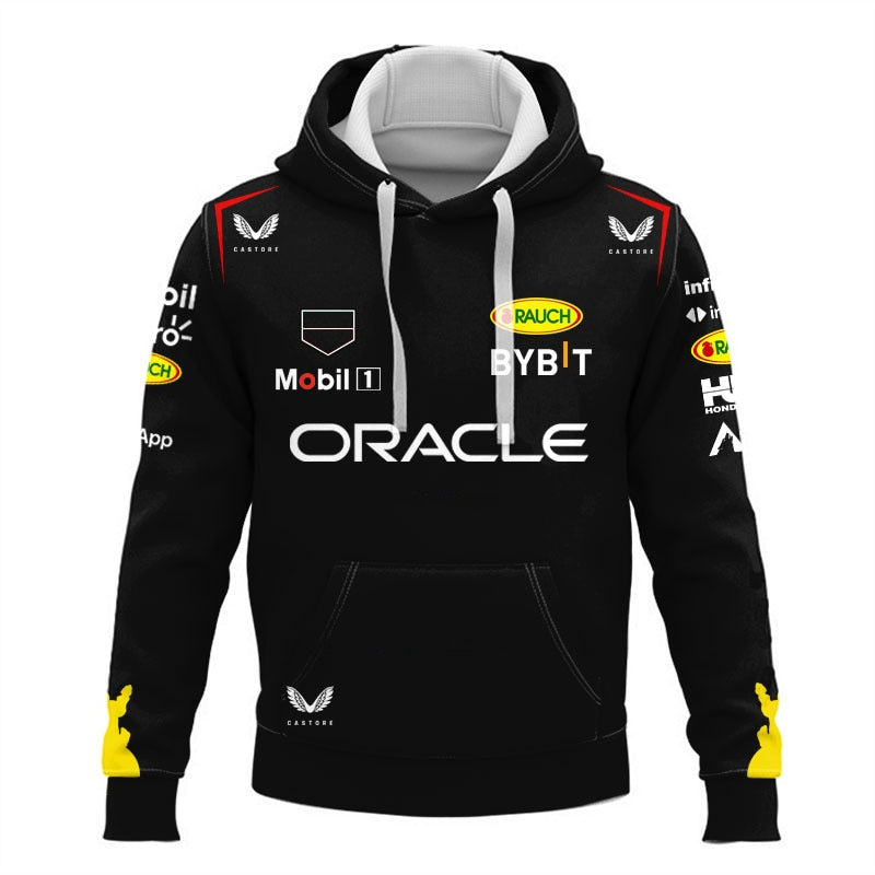 Thumbnail: F1 Racing Team Fans Men Zipper Sweatshirt Max 1 Checo 11 Driver Black Oversized