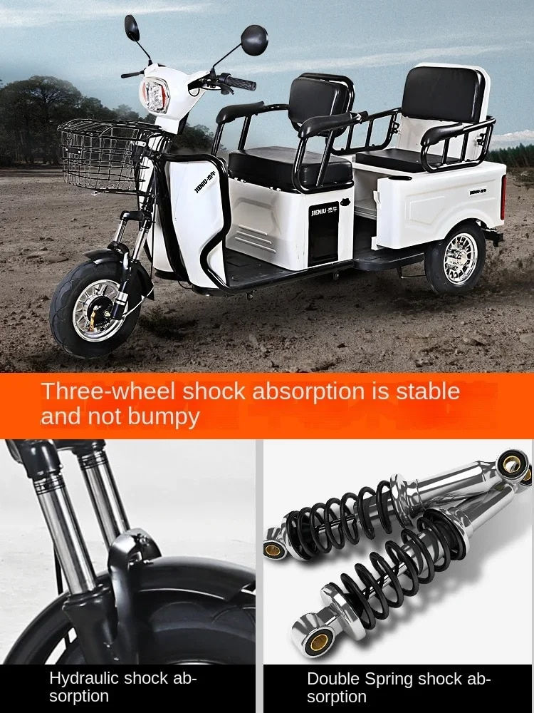 Thumbnail: ZL Household Small Elderly Battery Car Pick-up Children Electric Trycycle Elderl