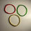 Thumbnail: Red, Green, Gold Bracelet Set of Three