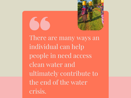 What You Can Do to End the Water Crisis