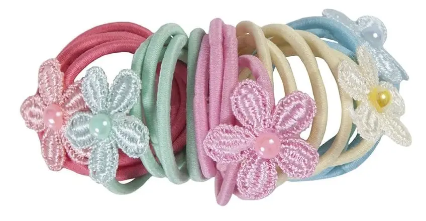 Great Pretenders - Elastici colorati con fiorellini